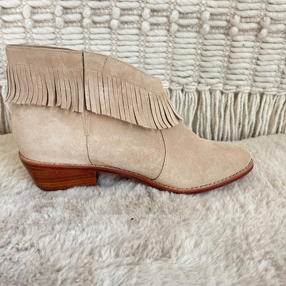 Joie Loren Suede Fringe Booties Size 9 - Picture 11 of 13